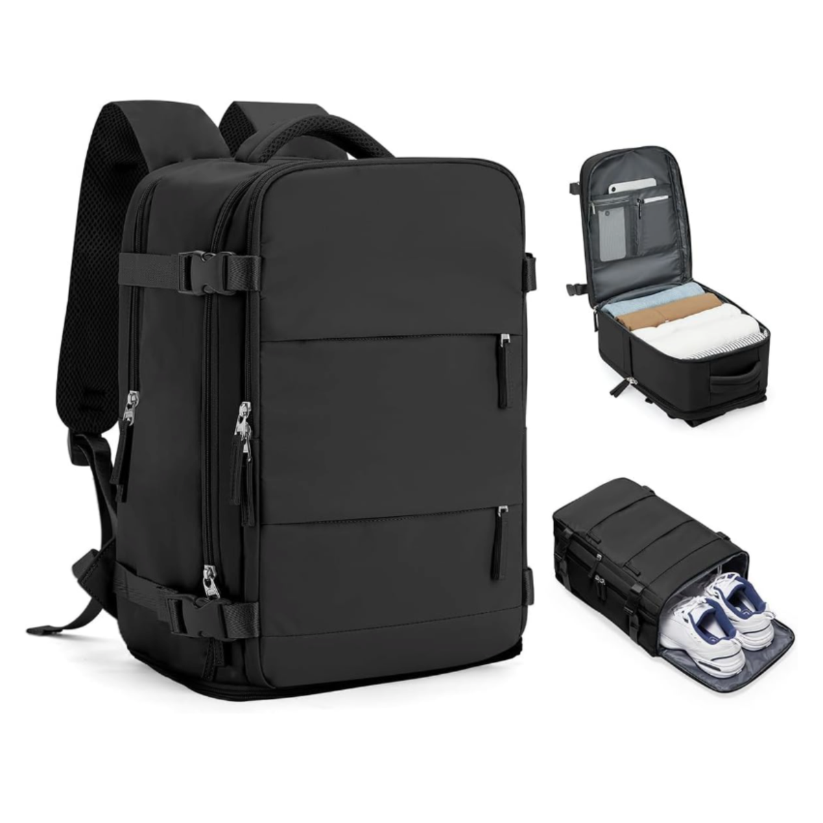 Sac à dos de voyage 42x29x18 cm avec compartiment chaussures