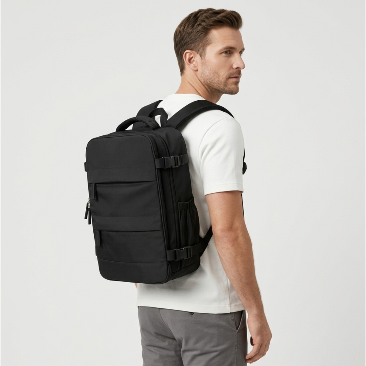 Sac à dos de voyage 42x29x18 cm avec compartiment chaussures