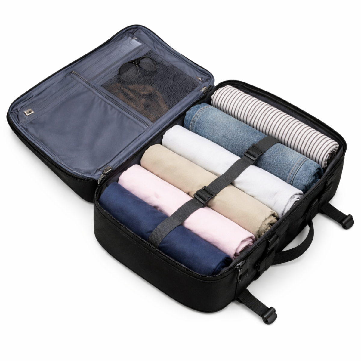 Sac à dos voyage 40x30x20cm – Nylon avec passage trolley