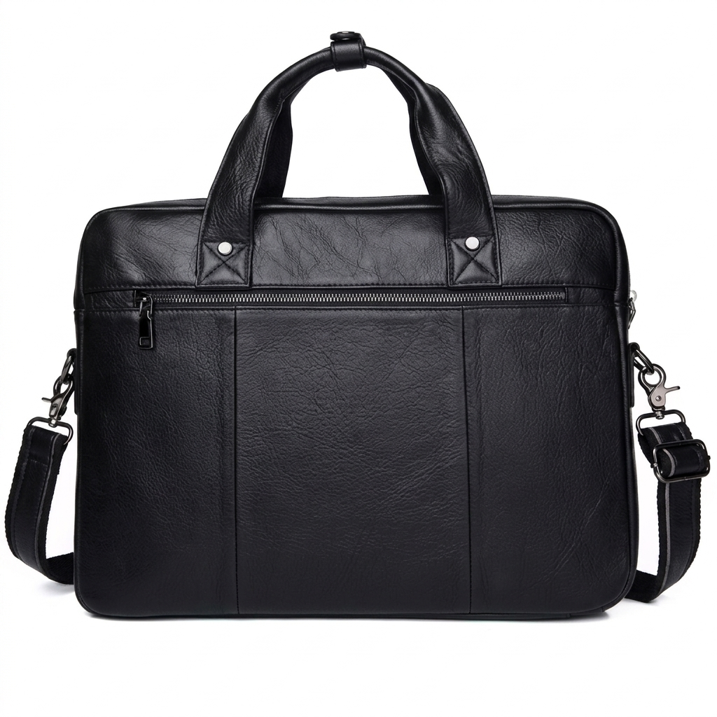 Porte-documents cuir véritable homme 42x12x32 cm – 15 pouces