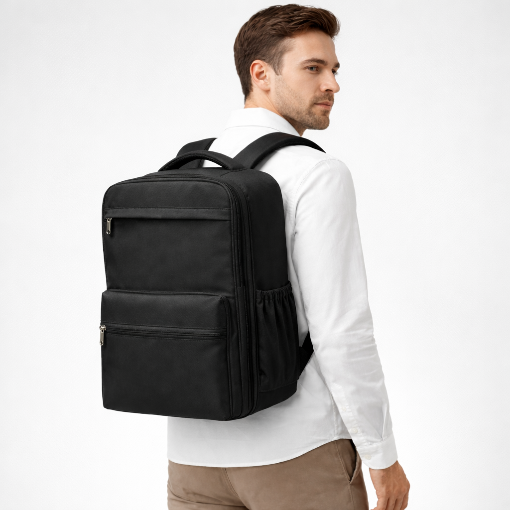 Sac à dos voyage compression sous vide 40x30x20 cm — 30L extensible