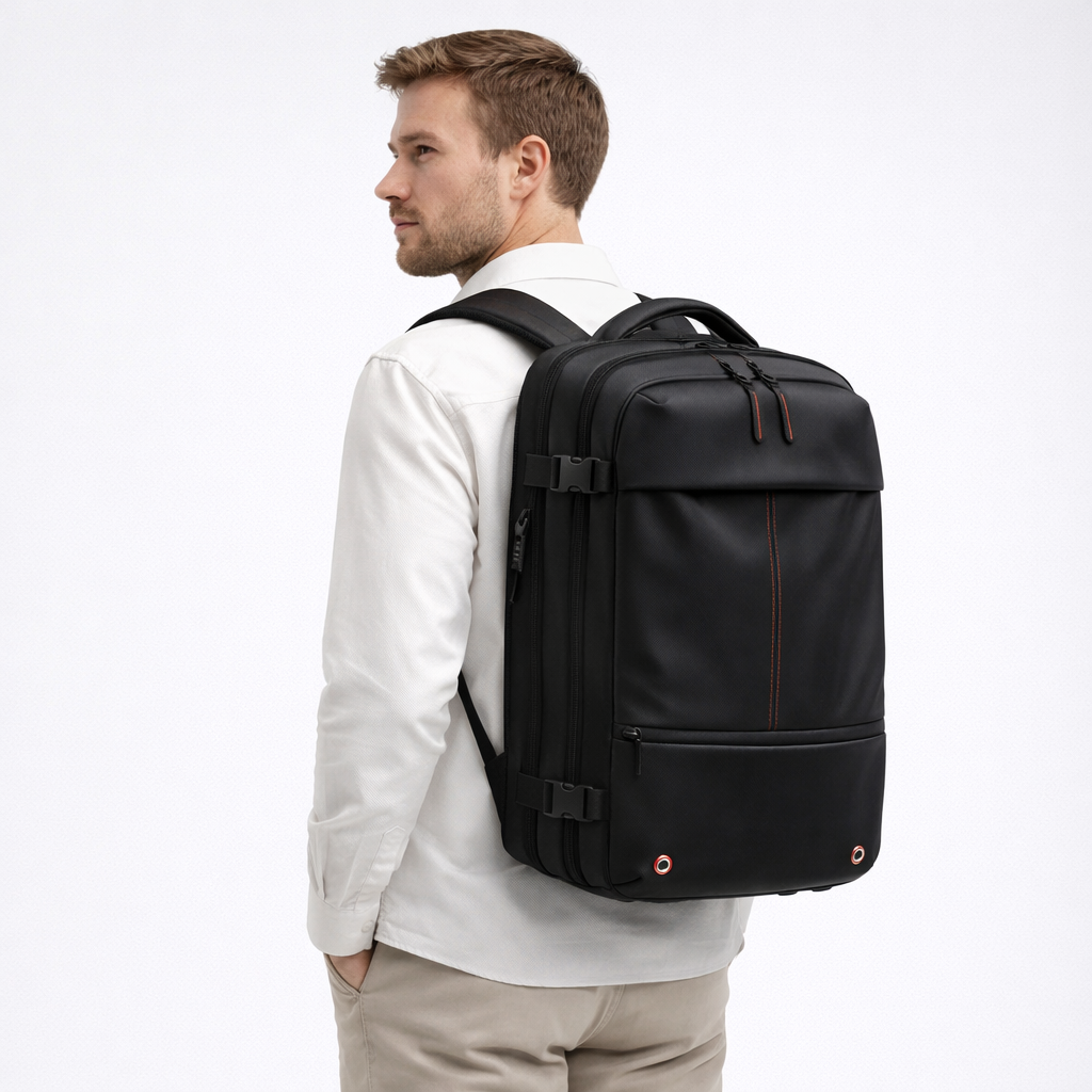 Sac à dos cabine extensible 42x30x15cm – Compression sous vide 40L