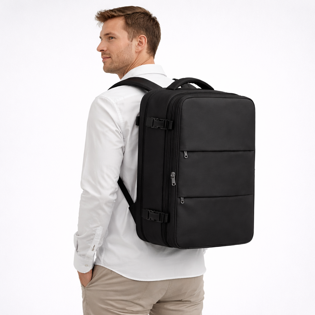 Sac à dos voyage 40x30x20cm – Nylon avec passage trolley